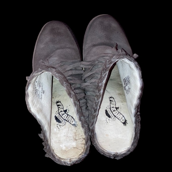 Freebird LUCY Western Fringe Leather Suede Booties. Size 8. - Picture 4 of 8